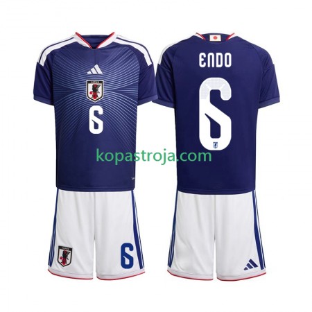 Billiga Fotbollströjor Japan Wataru Endo 6 Barn Hemma tröja WM 2026 Kortärmad